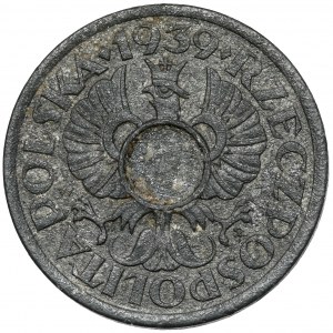Generalna Gubernia, 5 groszy 1939 - BEZ otworu