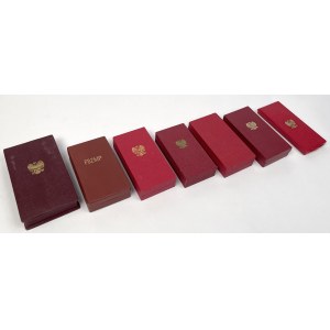 PRL, Odznaczenia - w tym Order Odrodzenia Polski kl.V - zestaw (7szt)