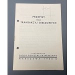 Giełda pieniężna w Warszawie - obszerny zestaw ARCHIWALIÓW