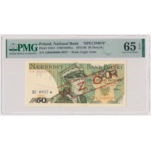 50 zł 1988 - WZÓR - GB 0000000 - No.0937