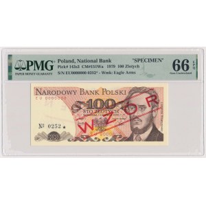 100 zł 1979 - WZÓR - EU 0000000 - No.0252