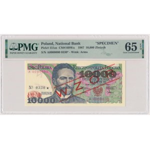 10.000 zł 1987 - WZÓR - A 0000000 - No.0330