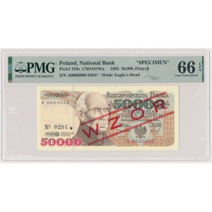 50.000 zł 1993 - WZÓR - A 0000000 - No.0294
