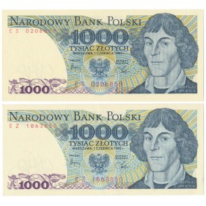 1.000 zł 1982 - ES, EZ - zestaw (2szt)