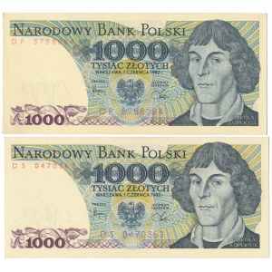 1.000 zł 1982 - DP, DS - zestaw (2szt)