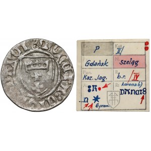 Kazimierz IV Jagiellończyk, Szeląg Gdańsk - ex. Kałkowski