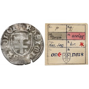 Kazimierz IV Jagiellończyk, Szeląg Toruń - półksiężyc - ex. Kałkowski