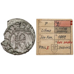 Jan II Kazimierz, Szeląg Wilno 1652 - ex. Kałkowski