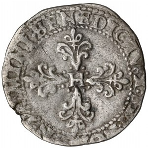 Henryk Walezy, 1/2 franka (demi franc) 1588-K, Bordeaux