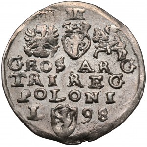 Zygmunt III Waza, Trojak Lublin 1598 - L z lewej - popiersie 39
