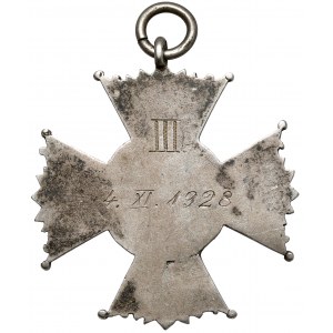 Krzyż Nagrodowy Bractwa Kurkowego - III miejsce 4.XI.1928