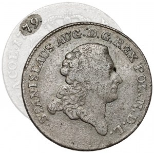 Poniatowski, Dwuzłotówka 1779 EB - RZADKA