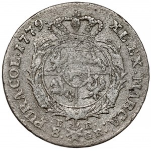 Poniatowski, Dwuzłotówka 1779 EB - RZADKA