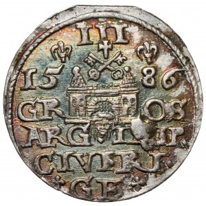 Stefan Batory, Trojak Ryga 1586