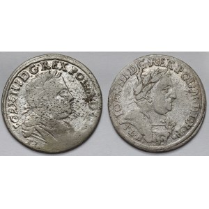 Jan III Sobieski, Szóstaki Bydgoszcz i Kraków 1681 - zestaw (2szt)