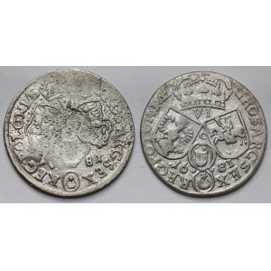 Jan III Sobieski, Szóstaki Bydgoszcz i Kraków 1681 - zestaw (2szt)