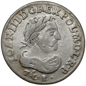 Jan III Sobieski, Szóstak Bydgoszcz 1684 TLB - popiersie z '83