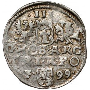 Zygmunt III Waza, Trojak Wschowa 1599 - falista