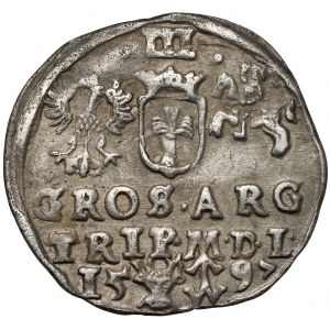 Zygmunt III Waza, Trojak Wilno 1597 - Lidman