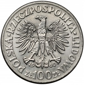 Próba NIKIEL 100 złotych 1960 Mieszko... głowy - duży orzeł