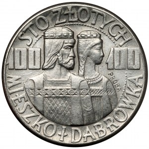 Próba NIKIEL 100 złotych 1960 Mieszko... półpostacie