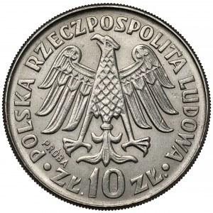 Próba NIKIEL 10 złotych 1964 Kazimierz Wlk. - wypukły