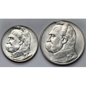 Piłsudski 5 i 10 złotych 1935 - zestaw (2szt)