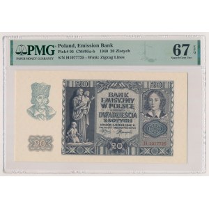 20 złotych 1940 - H