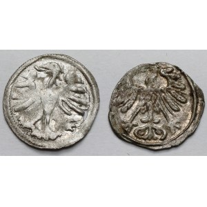 Aleksander Jagiellończyk i Zygmunt II August, Denary Wilno - zestaw (2szt)