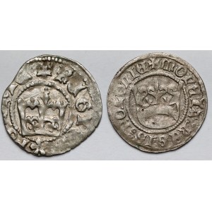 Kazimierz IV Jagiellończyk i Aleksander Jagiellończyk, Półgrosze Kraków - zestaw (2szt)