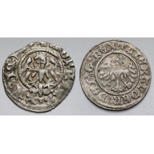 Kazimierz IV Jagiellończyk i Aleksander Jagiellończyk, Półgrosze Kraków - zestaw (2szt)