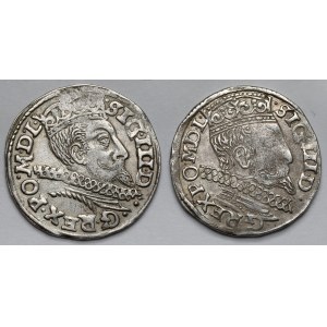 Zygmunt III Waza, Trojaki Poznań 1600 i 1601 - zestaw (2szt)