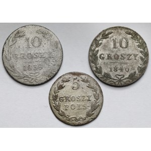 5-10 groszy 1818-1840 - zestaw (3szt)
