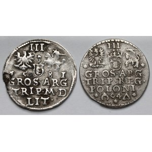 Trojaki Wilno 1581 i Malbork 1594 - zestaw (2szt)