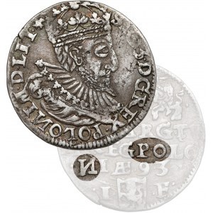 Zygmunt III Waza, Trojak Olkusz 1593 - z BŁĘDAMI