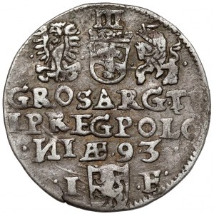Zygmunt III Waza, Trojak Olkusz 1593 - z BŁĘDAMI
