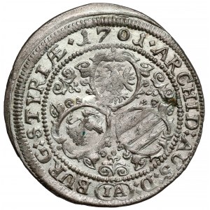 Austria, Leopold I, 3 krajcary 1701 IA, Graz