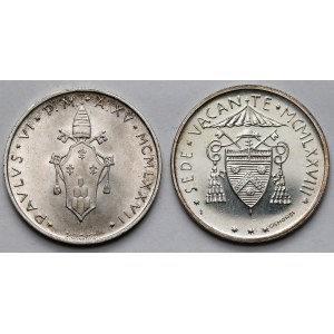 Watykan, 500 lir 1977-1978 - zestaw (2szt)