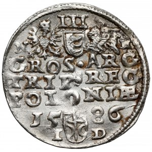Stefan Batory, Trojak Olkusz 1586 NH - Howel