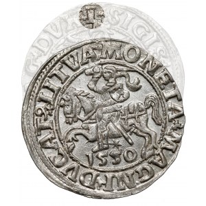Zygmunt II August, Półgrosz Wilno 1550 - L / LITVA - rzadki