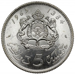 Maroko, 5 dirhamów 1965