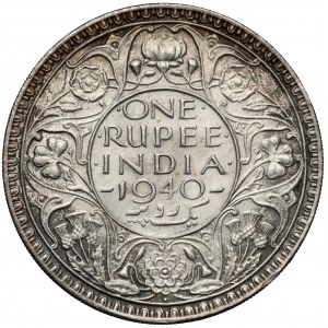 Indie, Jerzy VI, Rupia 1940