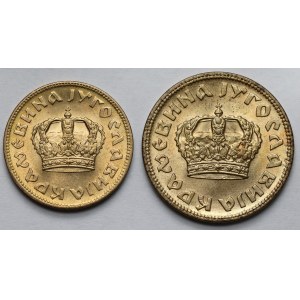 Jugosławia, 1-2 dinara 1938 - zestaw (2szt)