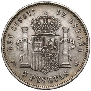 Hiszpania, Alfonso XIII, 5 pesetas 1891
