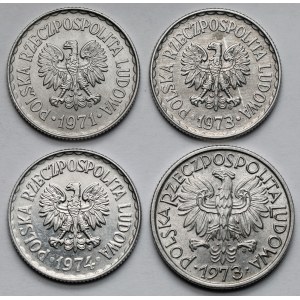 1-2 złote 1971-1974 - zestaw (4szt)