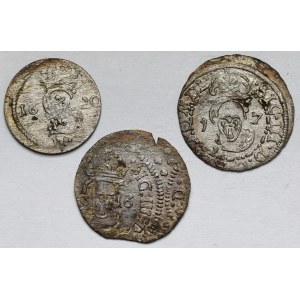 Zygmunt III Waza, Dwudenar i Szelągi Wilno 1617-1620 - zestaw (3szt)