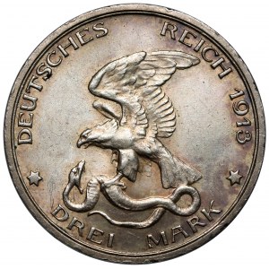 Prusy, 3 marki 1913, Berlin - Bitwa Narodów