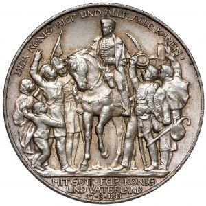 Prusy, 3 marki 1913, Berlin - Bitwa Narodów