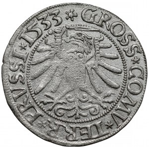Zygmunt I Stary, Grosz Toruń 1533 - 2x PRVSSI