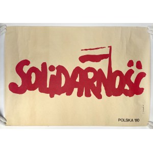 Plakat SOLIDARNOŚĆ - Jerzy Janiszewski, Polska '80. - b.rzadki